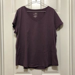 Purple v neck tee